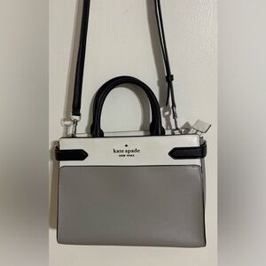 Kate Spade New York Staci Colorblock Medium Satchel Nimbus Grey Multi